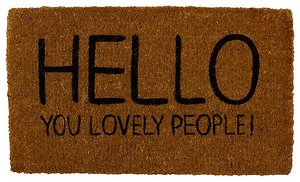 Home. welcome mat
